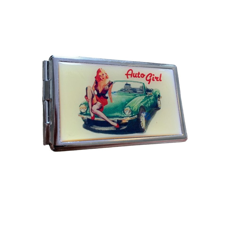 Auto Girl Compact Mirror / Adressbook